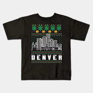 Denver Nevada Ugly Christmas Kids T-Shirt